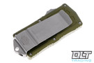 Microtech 157-12APOD Exocet D/E - OD Green Handle - Apocalyptic Blade