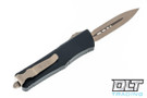 Microtech 138-13 Troodon D/E - Black Handle - Bronze Blade