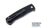 Pro-Tech Magic BR-1 Bolster Release - Black Handle - Ivory Micarta Inlay - Stonewashed Blade