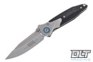 Microtech 260-7CFTI Socom Bravo S/E - Titanium Bolster - Carbon Fiber - Bead Blasted Blade