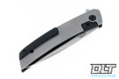 Oeser F22 Kickstop Flipper - Titanium - Black Hardware