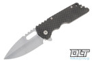 Attn2Detail MK 2 Large Spear Point - Bayonet Grind - S35VN - Stonewashed Contoured Double Divot