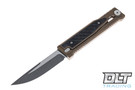 Reate EXO 3V Drop Point - Bronze Anodized Titanium - Marbled Carbon Fiber
