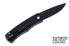 Pro-Tech BR-1 Bolster Release - Black Handle - Ivory Micarta Inlay - Black Blade
