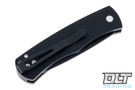 Pro-Tech BR-1 Bolster Release - Black Handle - Ivory Micarta Inlay - Black Blade