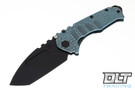 Medford Praetorian T Tanto - PVD S45VN - Aqua Water Ripples Sculpting - PVD Hardware - Aqua Water Ripples Clip #1