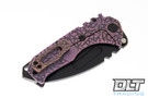 Medford Praetorian T Tanto - PVD S45VN - Violet Jasmine Fields Sculpting - PVD Hardware - Violet Jasmine Fields Clip #1