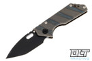 Strider .75 AR Tanto PVD S45VN - Flamed & Bronze Anodized Titanium