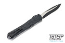 Heretic Manticore X Recurve Two Tone Black Battleworn - Breakthrough Gray Handle - Battleworn Black Clip & Hardware