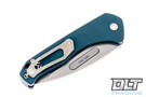 Medford Praetorian Swift Tanto - Tumbled S45VN - Blue Aluminum