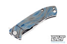 Vehement Mongrel S45VN - Flamed & Tumbled Titanium - Tumbled Blade #7
