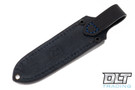 Skinbender Grunt Sheath - Black Leather - Blue Thread