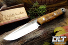 Bark River Ultra Lite Field Knife Gold & Brown Maple Burl