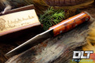 Ultra Lite Field Knife Desert Ironwood Burl - Red Liners #3