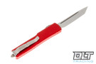 Microtech 149-10RD UTX-70 T/E - Red Handle - Stonewashed Blade