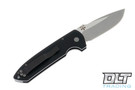 Pro-Tech Rockeye - Textured Black Handle - Stonewashed Blade