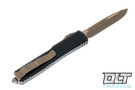 Microtech 121-13MLS Ultratech S/E - Black Handle - Bronze Blade - Molon Labe Engraving - Signature Series