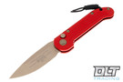 Microtech 135-13RD LUDT - Red Handle - Bronze Blade