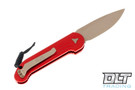 Microtech 135-13RD LUDT - Red Handle - Bronze Blade