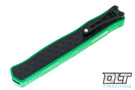 Heretic Cleric II DE MagnaCut - Green Handle - Black Stainless Inlay - Black Two Tone Blade - Black Hardware