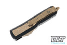 Microtech 126-13BIS Daytona D/E - Black Handle - Bronze Brute Inlay - Bronze Apocalyptic Blade - Signature Series
