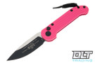 Microtech 135-1PK LUDT - Pink Handle - Black Blade