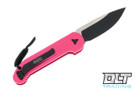 Microtech 135-1PK LUDT - Pink Handle - Black Blade