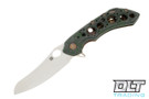 Olamic Cutlery Wayfarer 247 Mouflon - Satin - Fat Carbon Green Dark Matter & Neontropic - Acid Rain Holes - 624