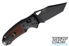 Hogue Sig K320 AXG Classic - Black Tanto Blade - Matte Black Aluminum & Walnut Wood Insert