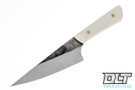 Edge Knife Works 4.5" Utility - White Linen Micarta