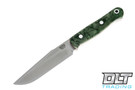 Ultra Lite Field Knife Green Grass Maple Burl - Pink Liners