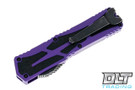 Heretic Colossus T/E Battleworn Black MagnaCut - Purple Handle - Battleworn Black Hardware & Clip
