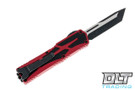 Heretic Colossus T/E Battleworn Black MagnaCut - Red Handle - Battleworn Black Hardware & Clip