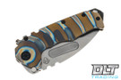 Medford Praetorian T Drop Point - Tumbled S45VN - Faced, Flamed, & Bronze Titanium - PVD Hardware & Clip #1