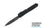 Microtech 122-3DLCTS Ultratech D/E - Black Handle - Black DLC Blade - Signature Series