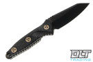 Microtech 93M-1DLCCFS Socom Alpha Mini Warcom - Carbon Fiber - Black DLC Blade - Signature Series