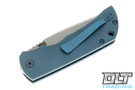 McNees PM Mac 2 3.5" Auto - Blue Anodized Titanium - Blue Hardware - MagnaCut Blade