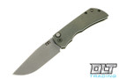 McNees PM Mac 2 3.5" Auto - Green Anodized Titanium - Green Hardware - MagnaCut Blade