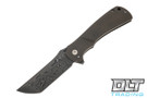 Melvin Lozada Custom EVO-R - Wavepool Chad Nichols Damascus - Bronze Anodized Titanium Handle - Black Timascus Clip - Damascus Back Spacer