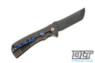 Melvin Lozada Custom EVO-R - Wavepool Chad Nichols Damascus - Bronze Anodized Titanium Handle - Black Timascus Clip - Damascus Back Spacer