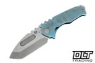 Medford Praetorian T Tanto - Tumbled S90V - Blue Titanium