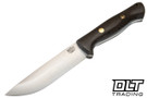 Bark River Bravo 1.25 LT 3V Green Canvas Micarta - Brass Pins - Rampless