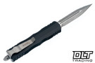 Microtech 225-12AP Dirac D/E - Black Handle - Apocalyptic Blade