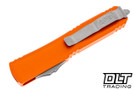 Microtech 123-10APOR Ultratech T/E - Orange Handle - Apocalyptic Blade
