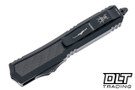 Microtech 206-1TCFIS Makora D/E - Black Handle - Carbon Fiber Inlay - Black Blade - Signature Series