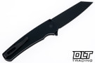 Pro-Tech Malibu Reverse Tanto Operator - Black Handle - Black Blade