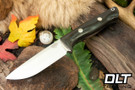 Bark River Bravo 1 A2 Black Canvas Micarta - Mosaic Pins - Rampless