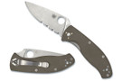 Spyderco Tenacious - Brown G-10 - CPM M4 Blade - Partially Serrated Spyderco Tenacious - Brown G-10 - CPM M4 Blade - Partially Serrated