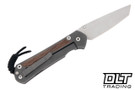 Chris Reeve Large Sebenza 31 - Tanto - Natural Canvas Micarta Inlay - Back