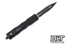 Microtech 225-2T Dirac D/E - Black Handle - Black Blade